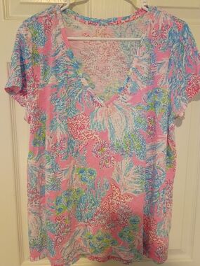 Lilly Pulitzer Etta Top EUC XL